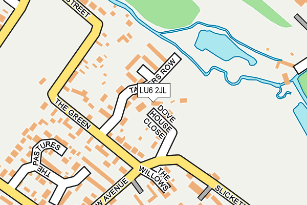 LU6 2JL map - OS OpenMap – Local (Ordnance Survey)