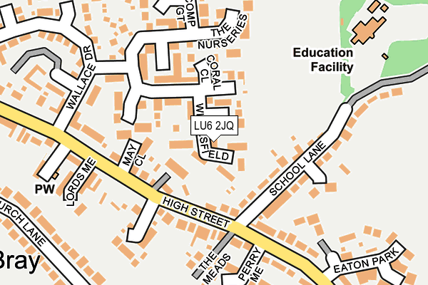 LU6 2JQ map - OS OpenMap – Local (Ordnance Survey)