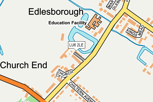 LU6 2LE map - OS OpenMap – Local (Ordnance Survey)