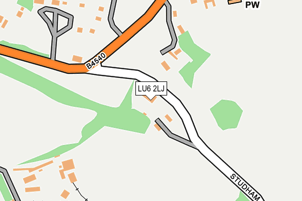 LU6 2LJ map - OS OpenMap – Local (Ordnance Survey)