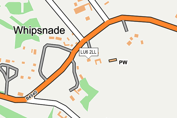 LU6 2LL map - OS OpenMap – Local (Ordnance Survey)