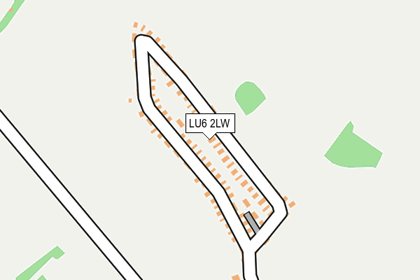 LU6 2LW map - OS OpenMap – Local (Ordnance Survey)
