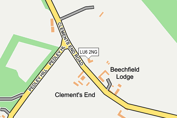 LU6 2NG map - OS OpenMap – Local (Ordnance Survey)