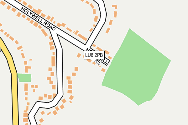 LU6 2PB map - OS OpenMap – Local (Ordnance Survey)