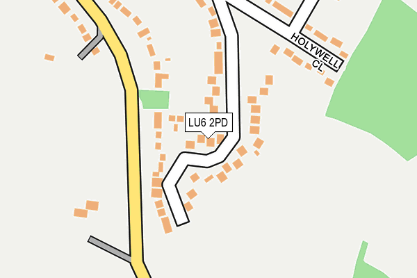 LU6 2PD map - OS OpenMap – Local (Ordnance Survey)