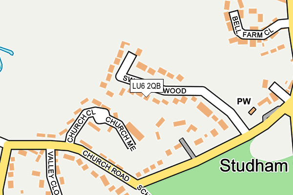 LU6 2QB map - OS OpenMap – Local (Ordnance Survey)