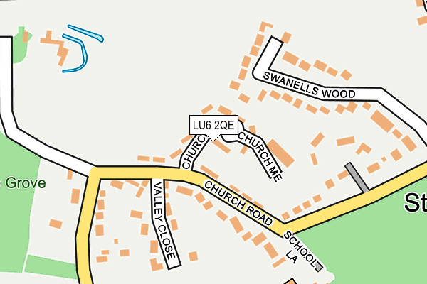 LU6 2QE map - OS OpenMap – Local (Ordnance Survey)