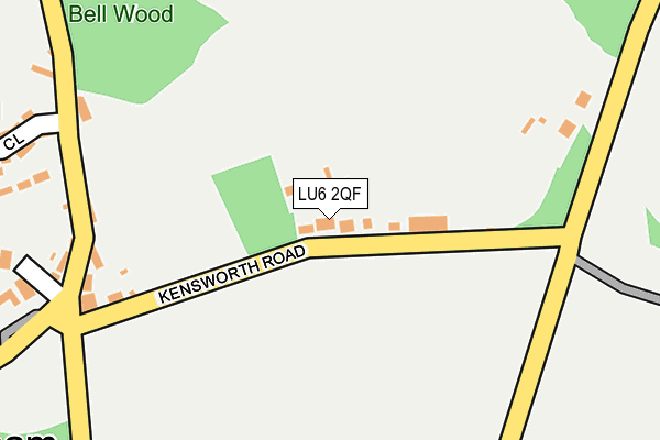 LU6 2QF map - OS OpenMap – Local (Ordnance Survey)