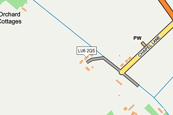 LU6 2QS map - OS OpenMap – Local (Ordnance Survey)