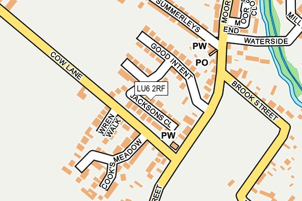LU6 2RF map - OS OpenMap – Local (Ordnance Survey)