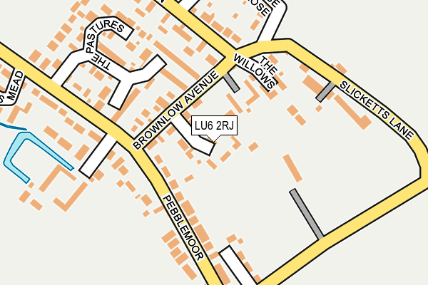 LU6 2RJ map - OS OpenMap – Local (Ordnance Survey)