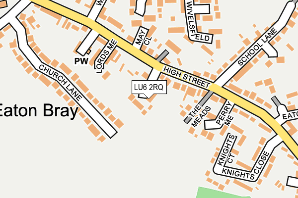 LU6 2RQ map - OS OpenMap – Local (Ordnance Survey)