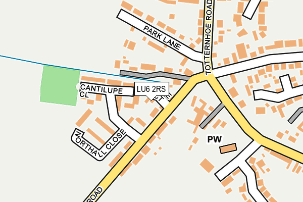 LU6 2RS map - OS OpenMap – Local (Ordnance Survey)