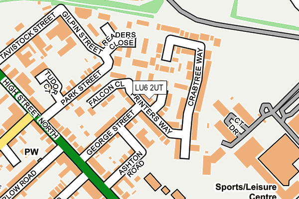LU6 2UT map - OS OpenMap – Local (Ordnance Survey)