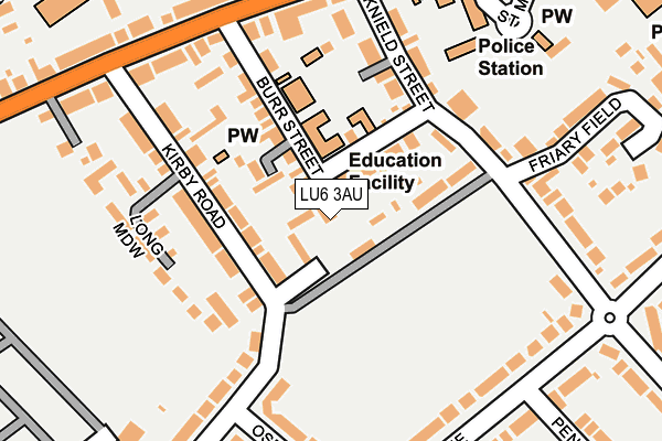 LU6 3AU map - OS OpenMap – Local (Ordnance Survey)