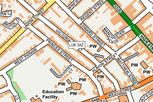 LU6 3AZ map - OS OpenMap – Local (Ordnance Survey)