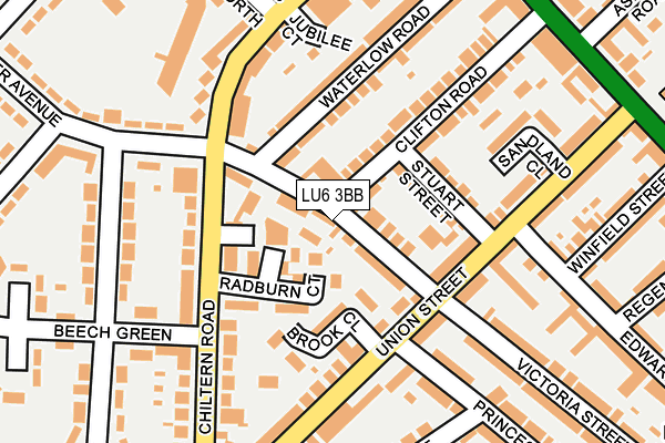 LU6 3BB map - OS OpenMap – Local (Ordnance Survey)