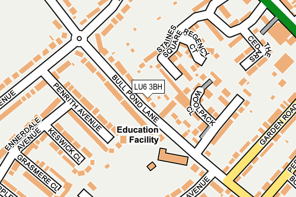 LU6 3BH map - OS OpenMap – Local (Ordnance Survey)