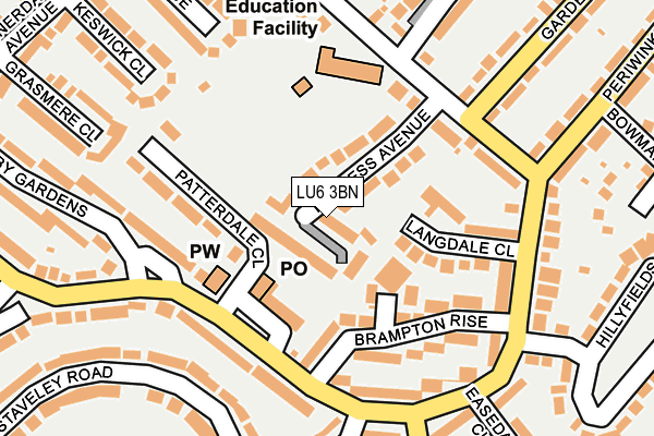 LU6 3BN map - OS OpenMap – Local (Ordnance Survey)