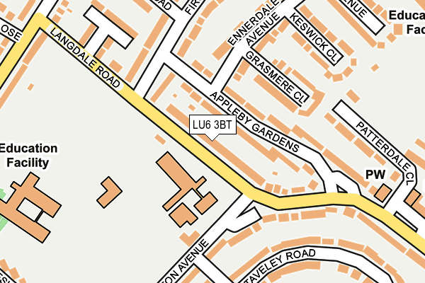 LU6 3BT map - OS OpenMap – Local (Ordnance Survey)