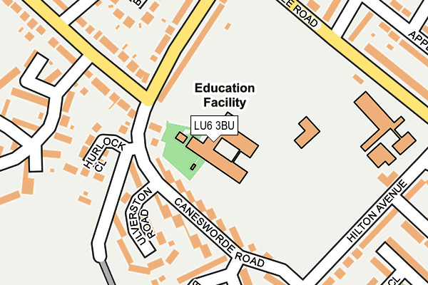 LU6 3BU map - OS OpenMap – Local (Ordnance Survey)