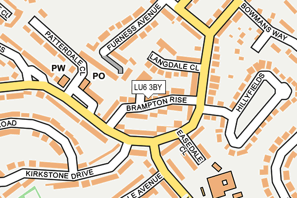 LU6 3BY map - OS OpenMap – Local (Ordnance Survey)