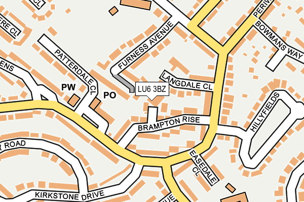 LU6 3BZ map - OS OpenMap – Local (Ordnance Survey)