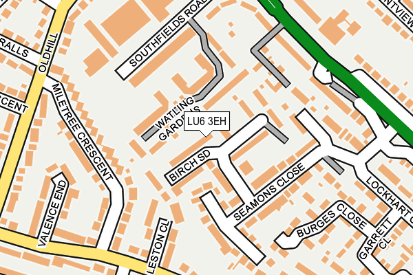 LU6 3EH map - OS OpenMap – Local (Ordnance Survey)