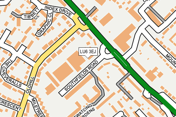 LU6 3EJ map - OS OpenMap – Local (Ordnance Survey)