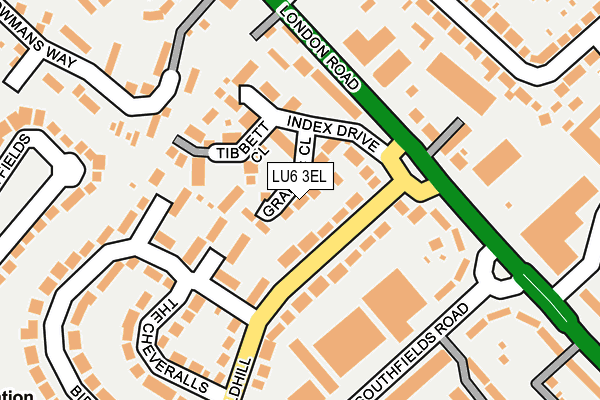 LU6 3EL map - OS OpenMap – Local (Ordnance Survey)