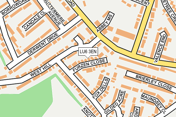 LU6 3EN map - OS OpenMap – Local (Ordnance Survey)