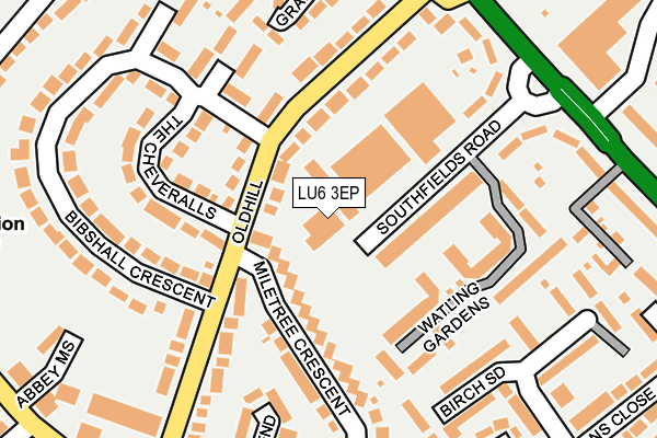 LU6 3EP map - OS OpenMap – Local (Ordnance Survey)