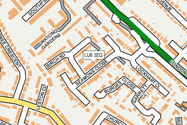 LU6 3EQ map - OS OpenMap – Local (Ordnance Survey)