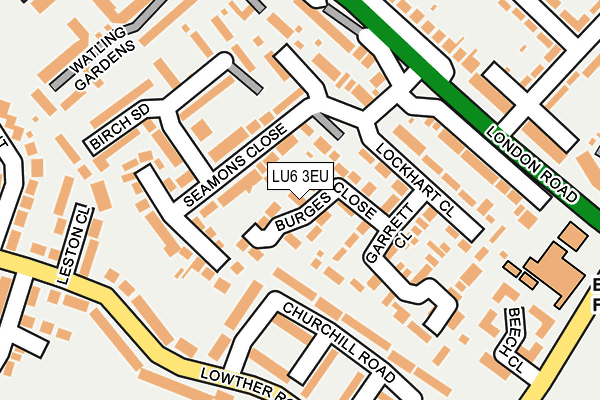 LU6 3EU map - OS OpenMap – Local (Ordnance Survey)