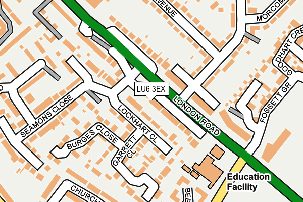 LU6 3EX map - OS OpenMap – Local (Ordnance Survey)