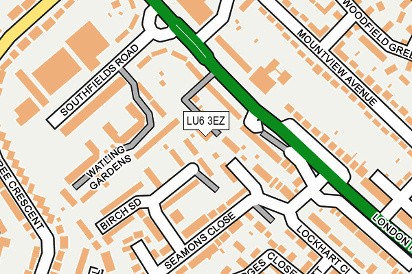 LU6 3EZ map - OS OpenMap – Local (Ordnance Survey)