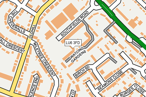 LU6 3FD map - OS OpenMap – Local (Ordnance Survey)