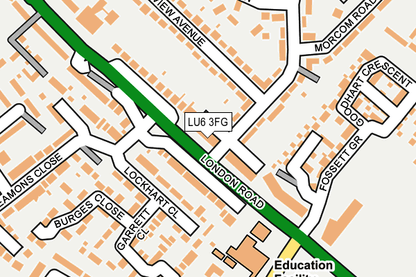 LU6 3FG map - OS OpenMap – Local (Ordnance Survey)