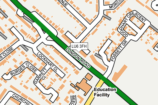 LU6 3FH map - OS OpenMap – Local (Ordnance Survey)