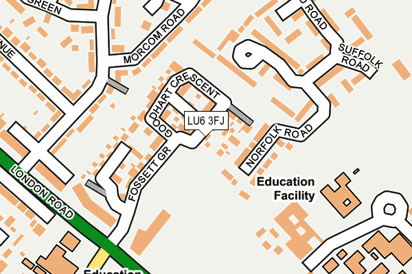 LU6 3FJ map - OS OpenMap – Local (Ordnance Survey)