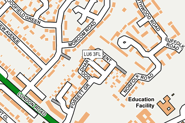 LU6 3FL map - OS OpenMap – Local (Ordnance Survey)