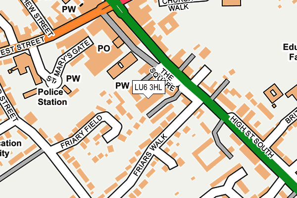 LU6 3HL map - OS OpenMap – Local (Ordnance Survey)