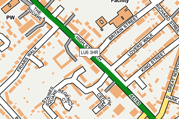 LU6 3HR map - OS OpenMap – Local (Ordnance Survey)