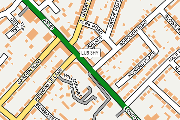 LU6 3HY map - OS OpenMap – Local (Ordnance Survey)
