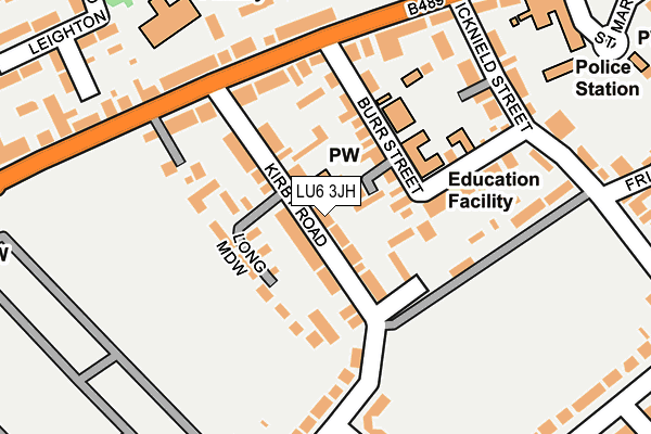 LU6 3JH map - OS OpenMap – Local (Ordnance Survey)