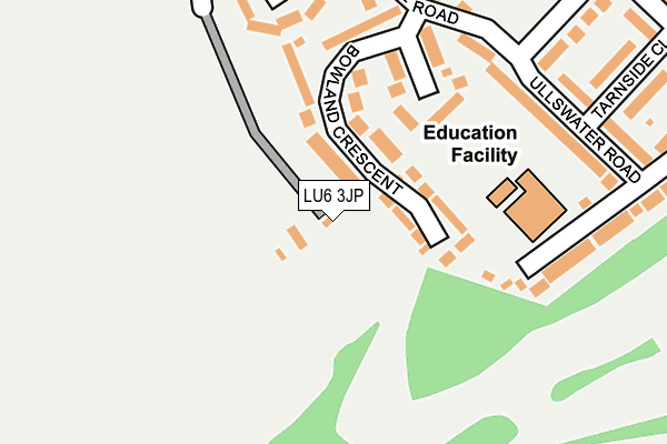 LU6 3JP map - OS OpenMap – Local (Ordnance Survey)