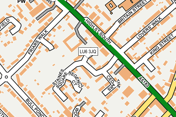 LU6 3JQ map - OS OpenMap – Local (Ordnance Survey)