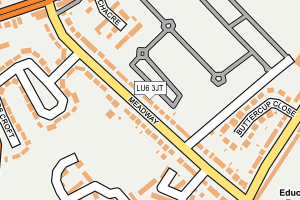 LU6 3JT map - OS OpenMap – Local (Ordnance Survey)