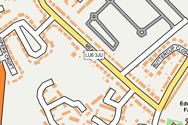 LU6 3JU map - OS OpenMap – Local (Ordnance Survey)