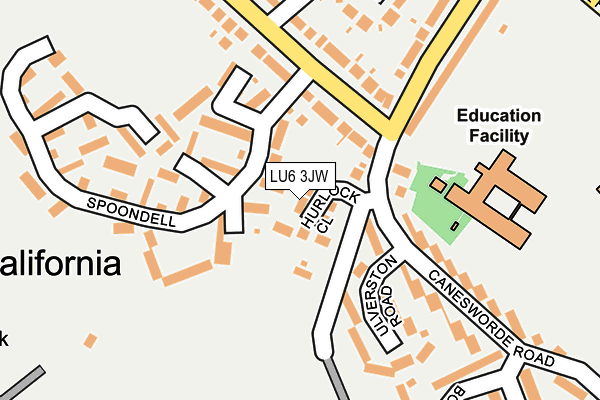 LU6 3JW map - OS OpenMap – Local (Ordnance Survey)